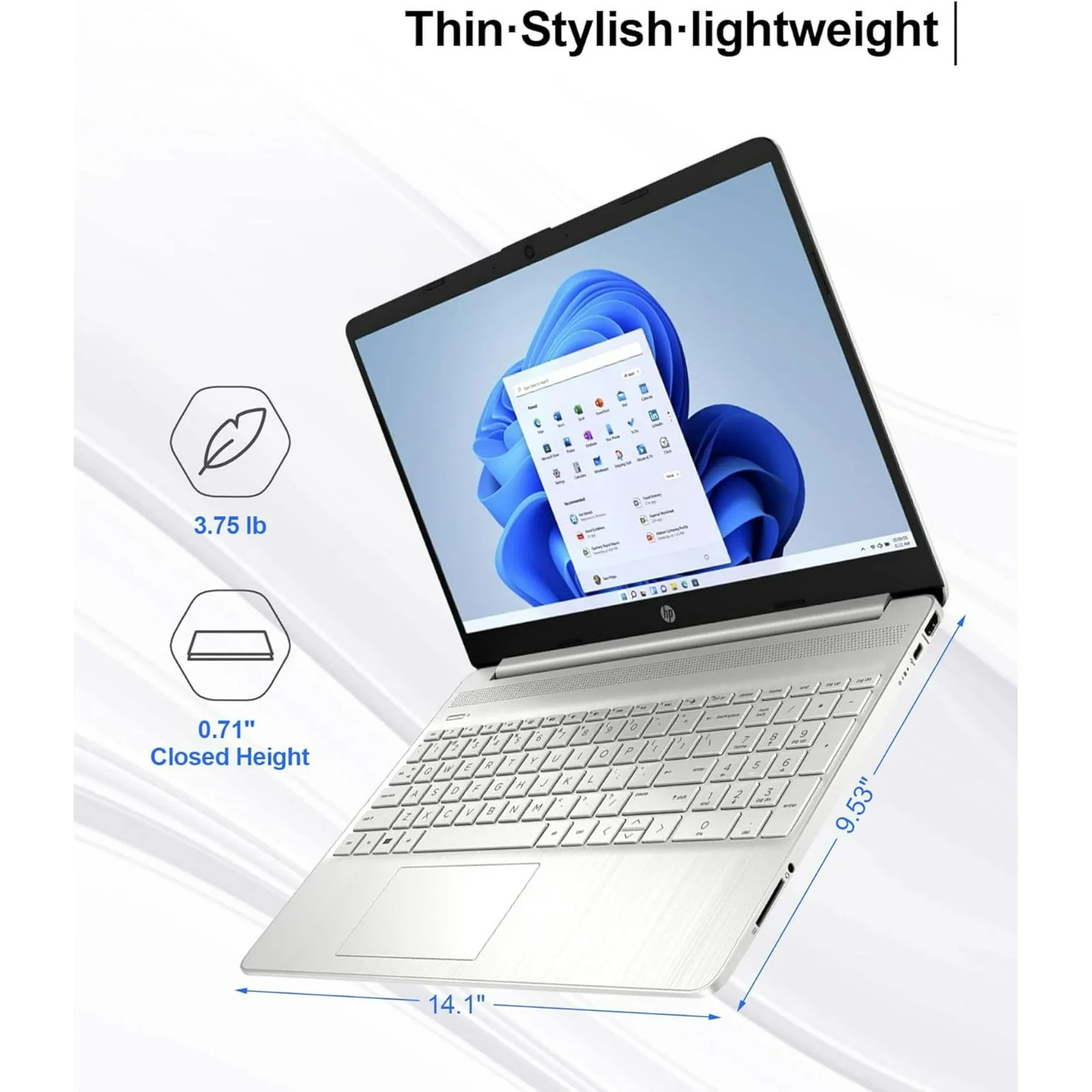 HP 15.6″ Touchscreen Laptop, Intel Core i3-1115G4, 16GB RAM 1TB SSD, Win11Pro