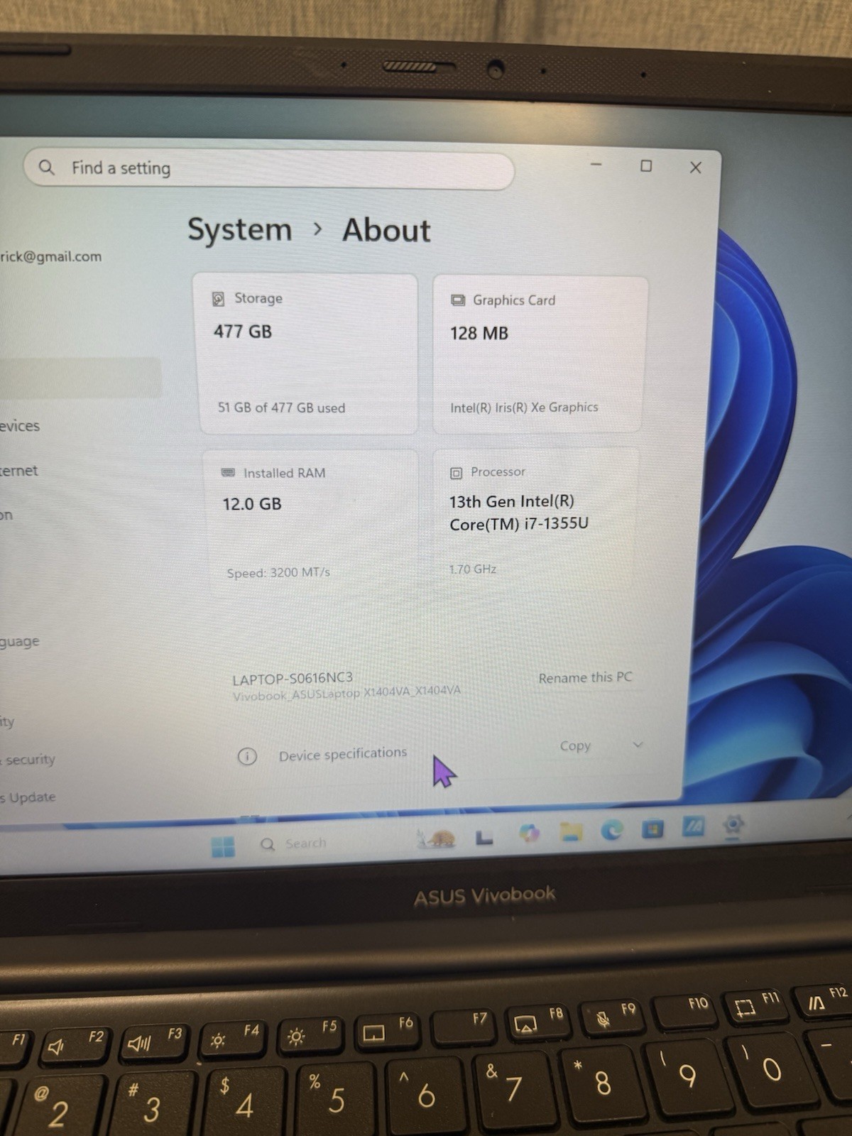 ASUS VivoBook 14 – Intel Core i7-1355U 12GB 512GB SSD Win 11