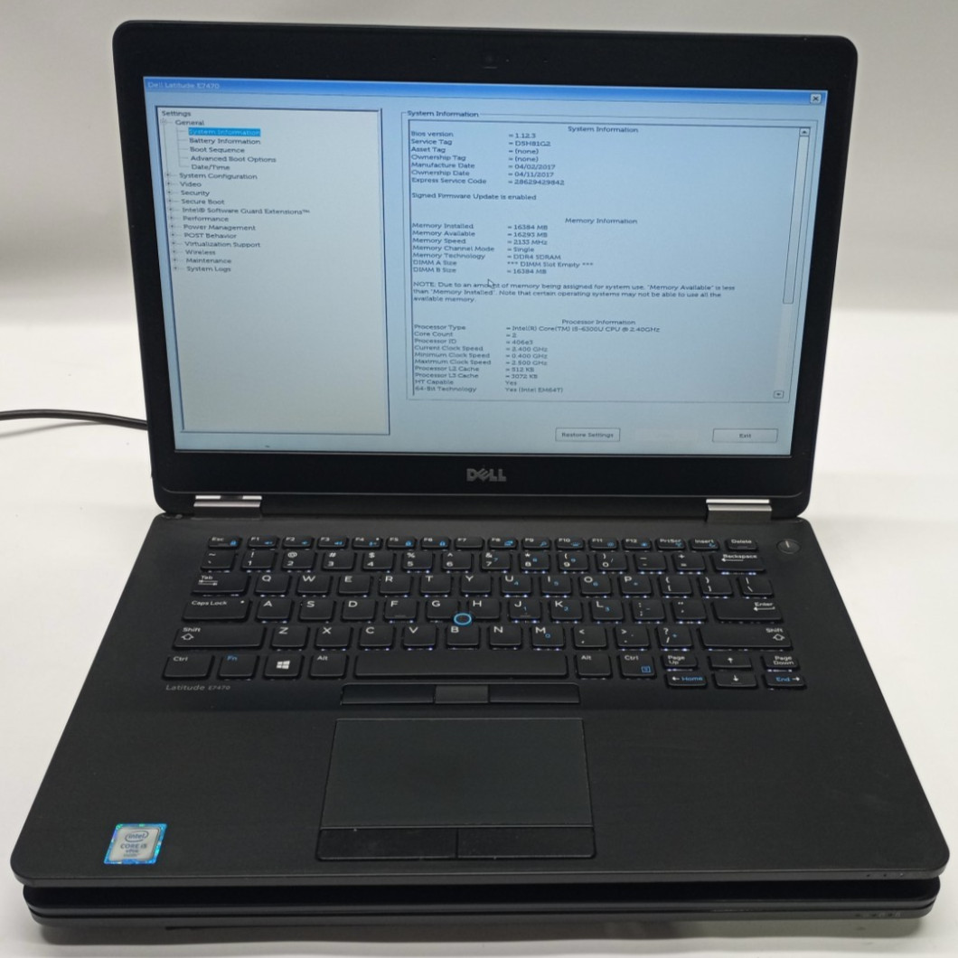 Lot of 2 Dell Latitude E5470/E7470 i5&i7-6th Gens 8GB RAM No HDD No OS MC334*!