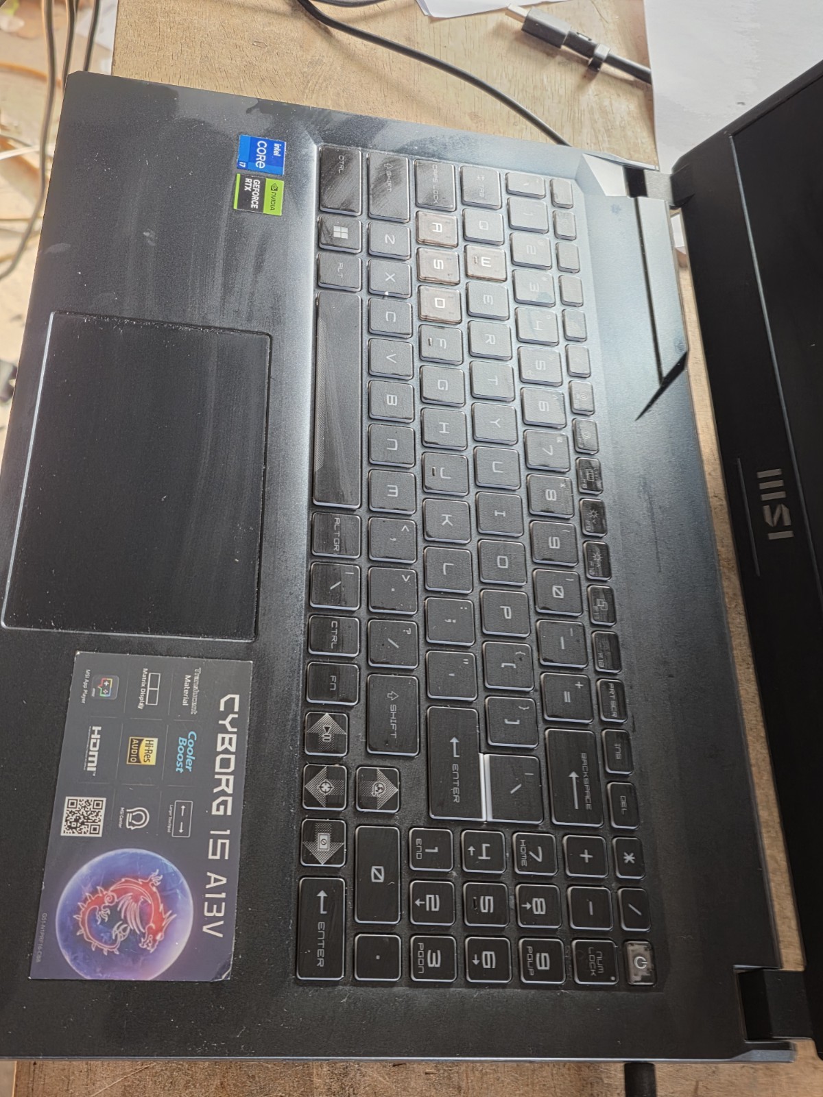 MSI Cyborg 15.6 in (512GB SSD, Intel Core i7 13th Gen 4.90 GHz, 16 GB) Pow