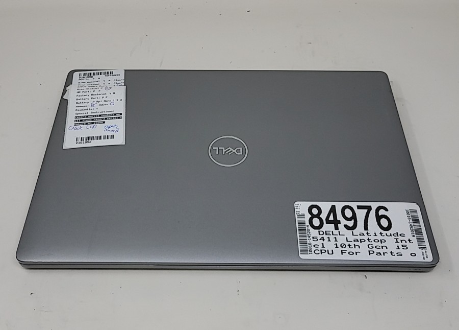 DELL Latitude 5411 Laptop Intel 10th Gen i5 CPU For Parts or Repair SEE NOTES