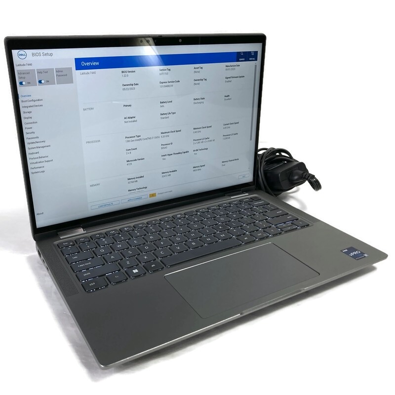 Dell Latitude 7440 14″ Laptop Core i7-1365U 1.8GHz 32GB 256GB NVMe SSD – Win 11