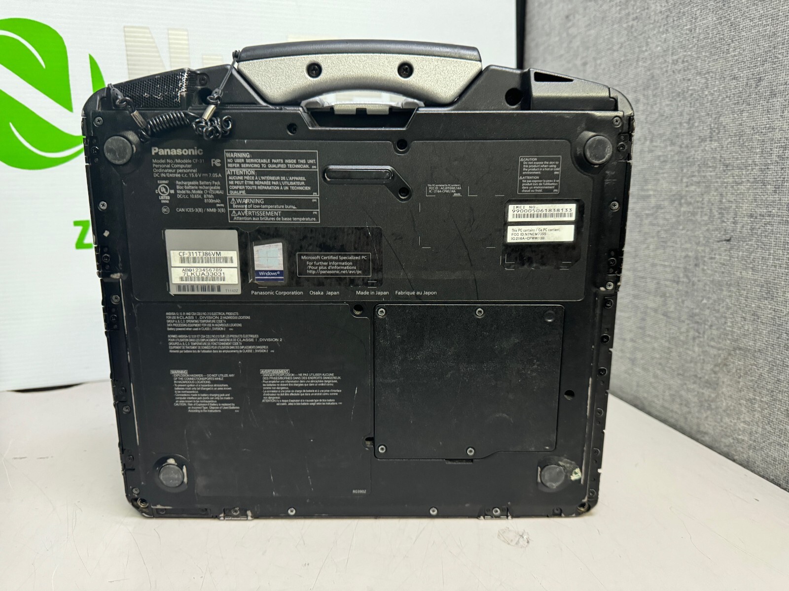 Panasonic Toughbook MK5 CF-31 13.1″ i5 2.3GHz 8GB Laptop [No HD/CADDY/OS/AC]