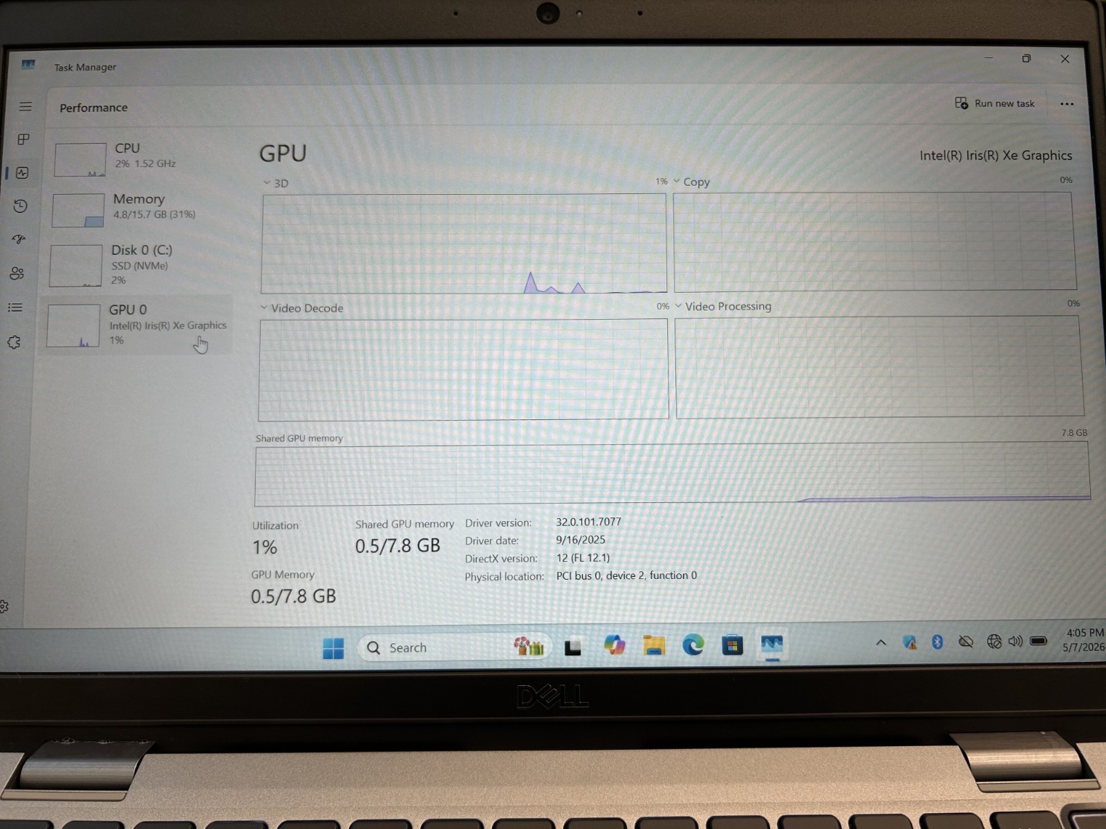 Laptop Dell Latitude 5330 12.5″ Core i5-1245G @1.60Ghz 512GB SSD 16GB RAM Win 11