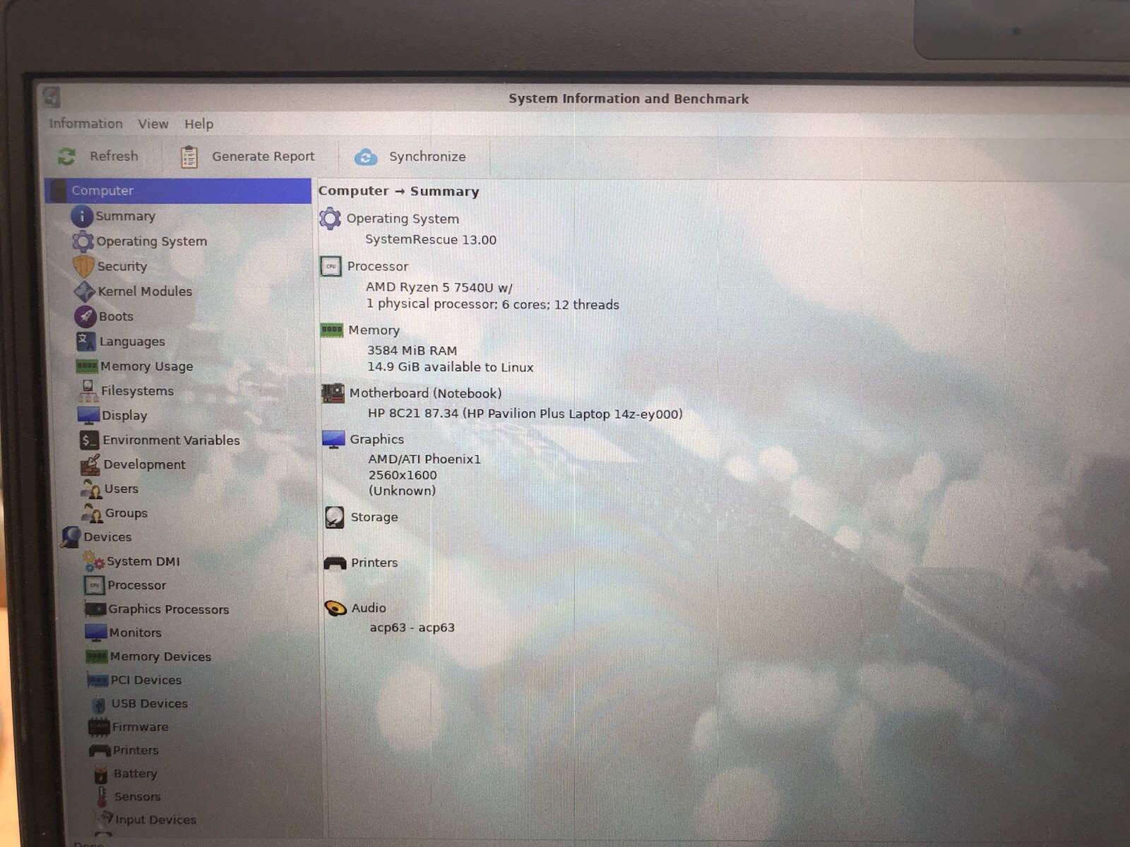 HP Pavilion Plus 14″ Laptop 14z-ey000 w/ AMD Ryzen 5 7540U 3.2GHz CPU & 16GB RAM