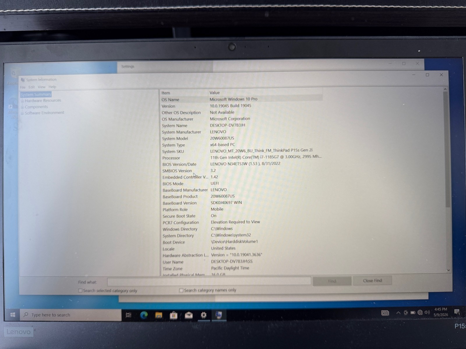 Lenovo ThinkPad P15s Gen 2 15.6″ Core i7-1185G7 3.0Ghz 16GB RAM 512GB SSD |Great