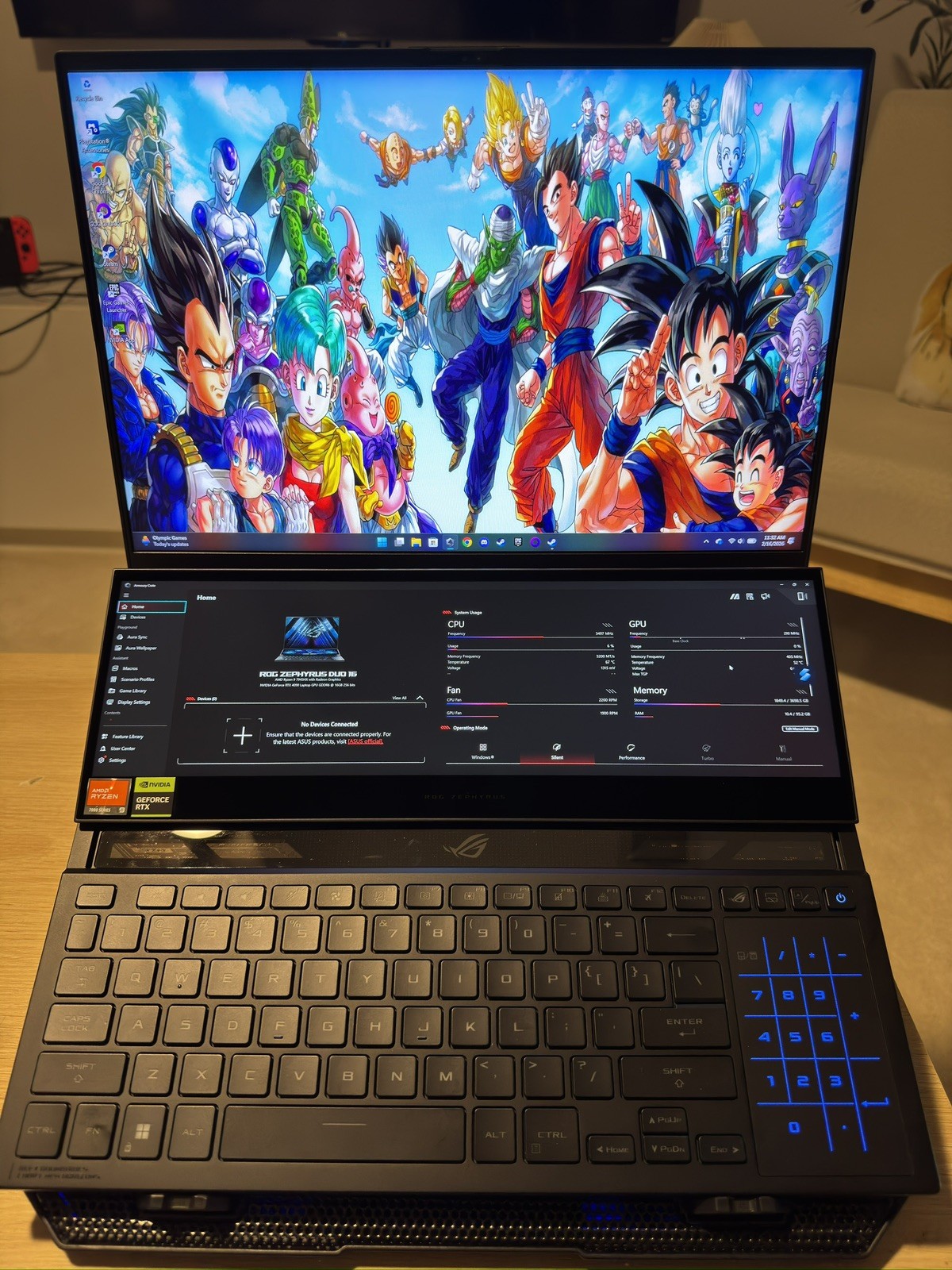 ASUS ROG Zephyrus Duo 16 (2023) 16” 2TB SSD, 96GB RAM, 4090. READ DESCRIPTION