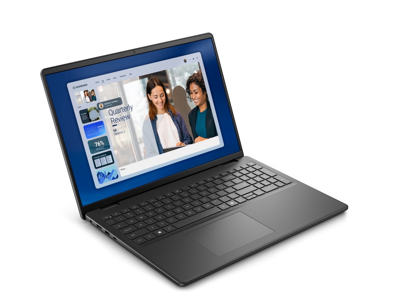 Dell 16 16″ WUXGA Touch AMD Ryzen 7 250 3.3 GHz 32GB 2 TB SSD W11H Laptop, Black