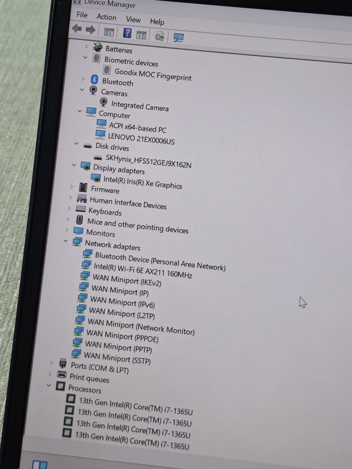 Lenovo ThinkPad X13 Gen 4 13.3 FHD+ Touch Intel Core i7-1365U 16GB RAM 512GB SSD