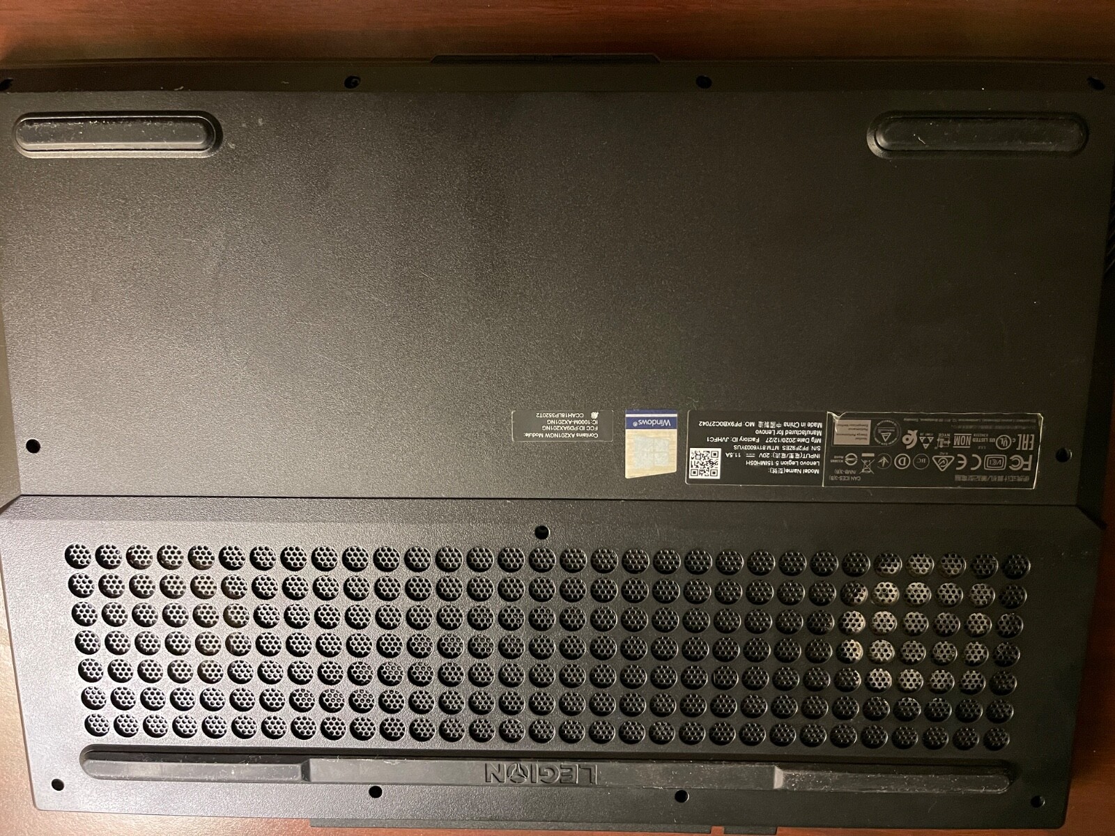 lenovo legion 5i grey, gtx 1660ti, i7 10th gen, 16gb ram, 144hz screen
