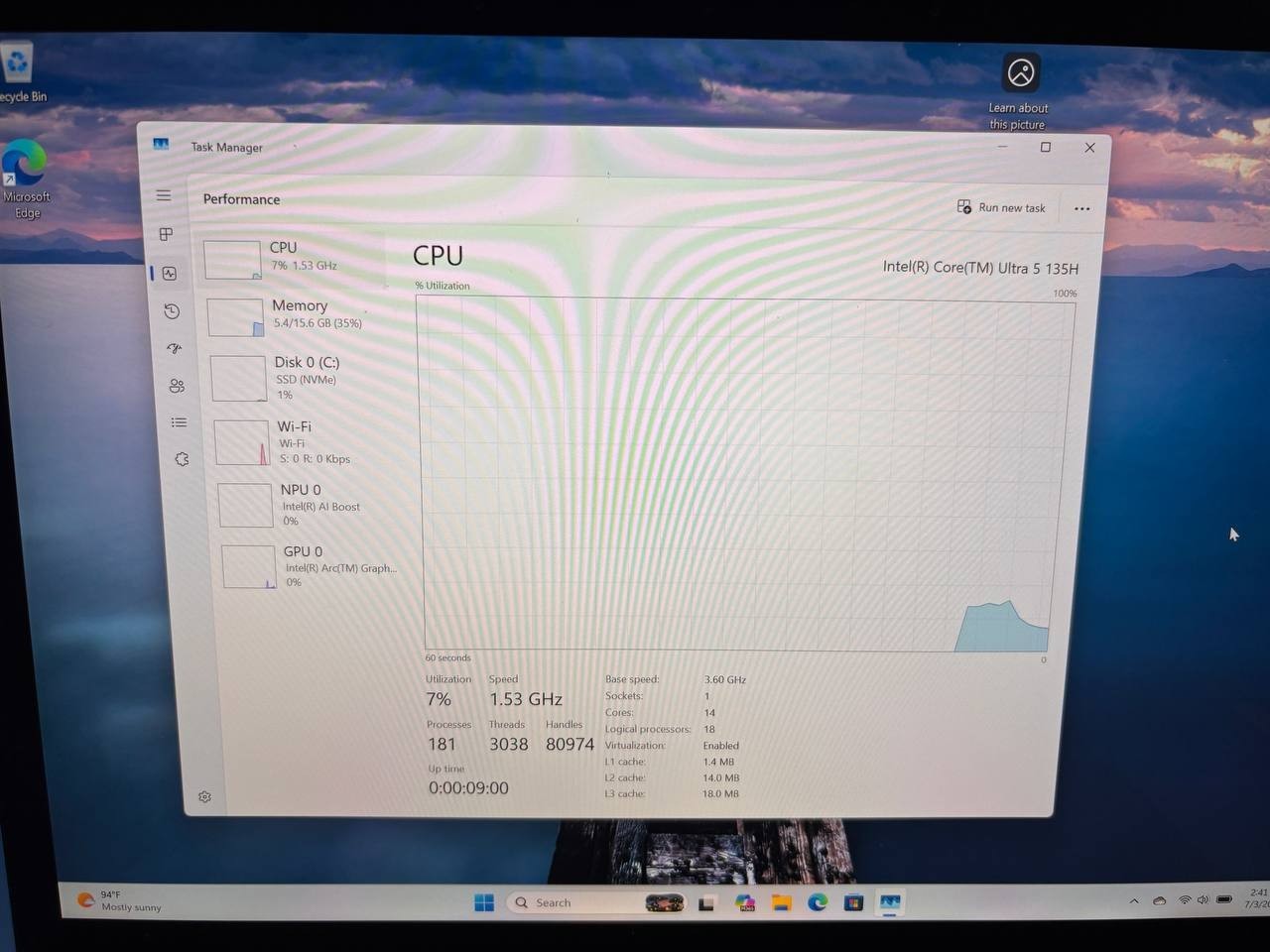 Surface Laptop 6 for Business 13″ Ultra 5-135H 16GB DDR5 512GB SSD NVMe PH9