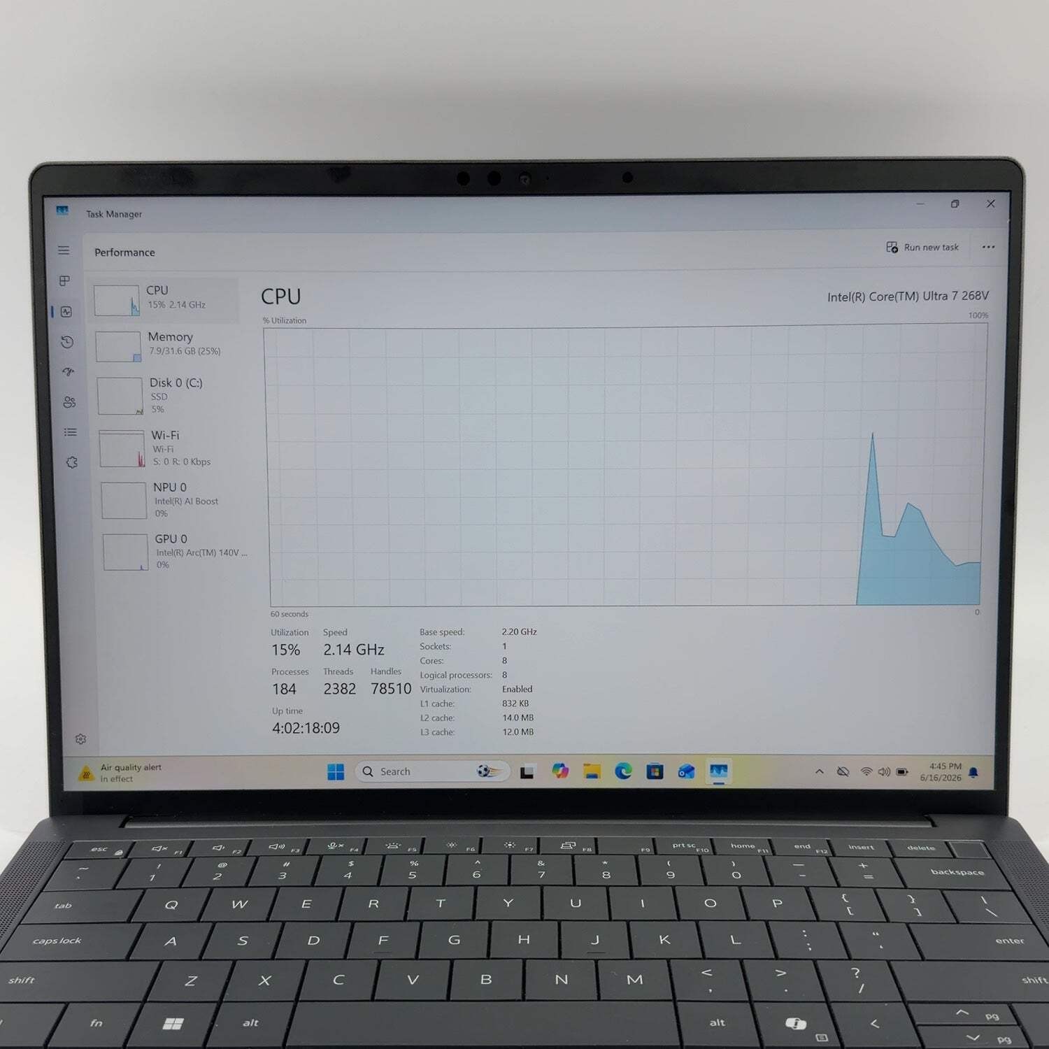 Dell Pro 14 Premium PA14250 14″ Core Ultra 7 268V 2.2GHz 32GB RAM 512GB SSD