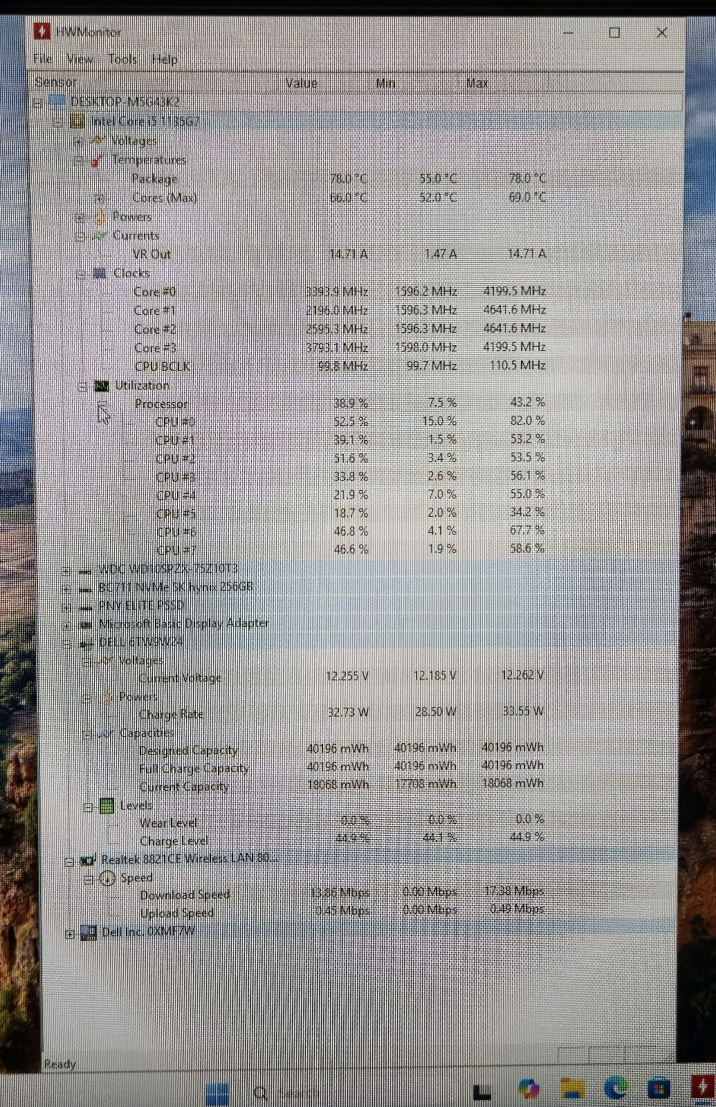 Inspiron 15 3511: i5‑1135G7, 16GB RAM, 256GB SSD, 1TB HDD, LCD Failure
