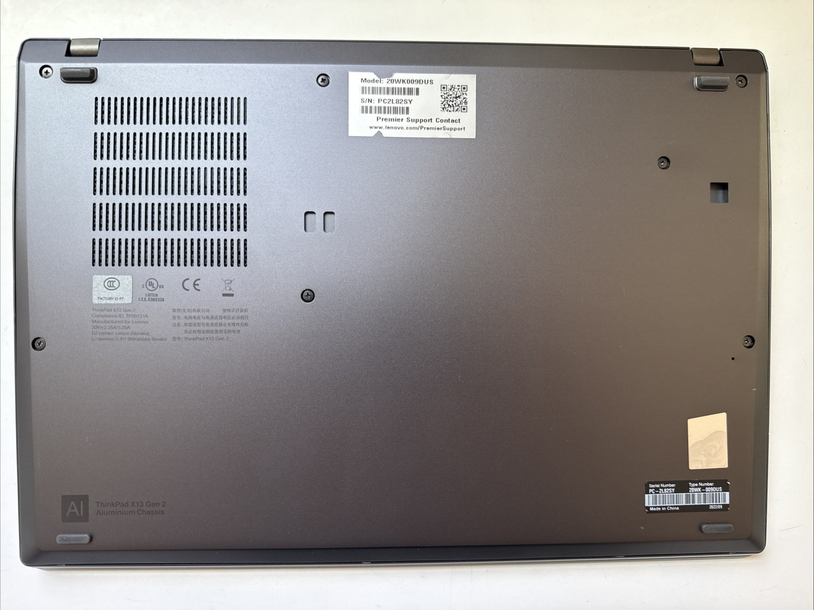 Lenovo ThinkPad X13 Gen 2i 13″ FHD Touch Intel i7-1185G7 3GHz 16GB RAM 512GB SSD