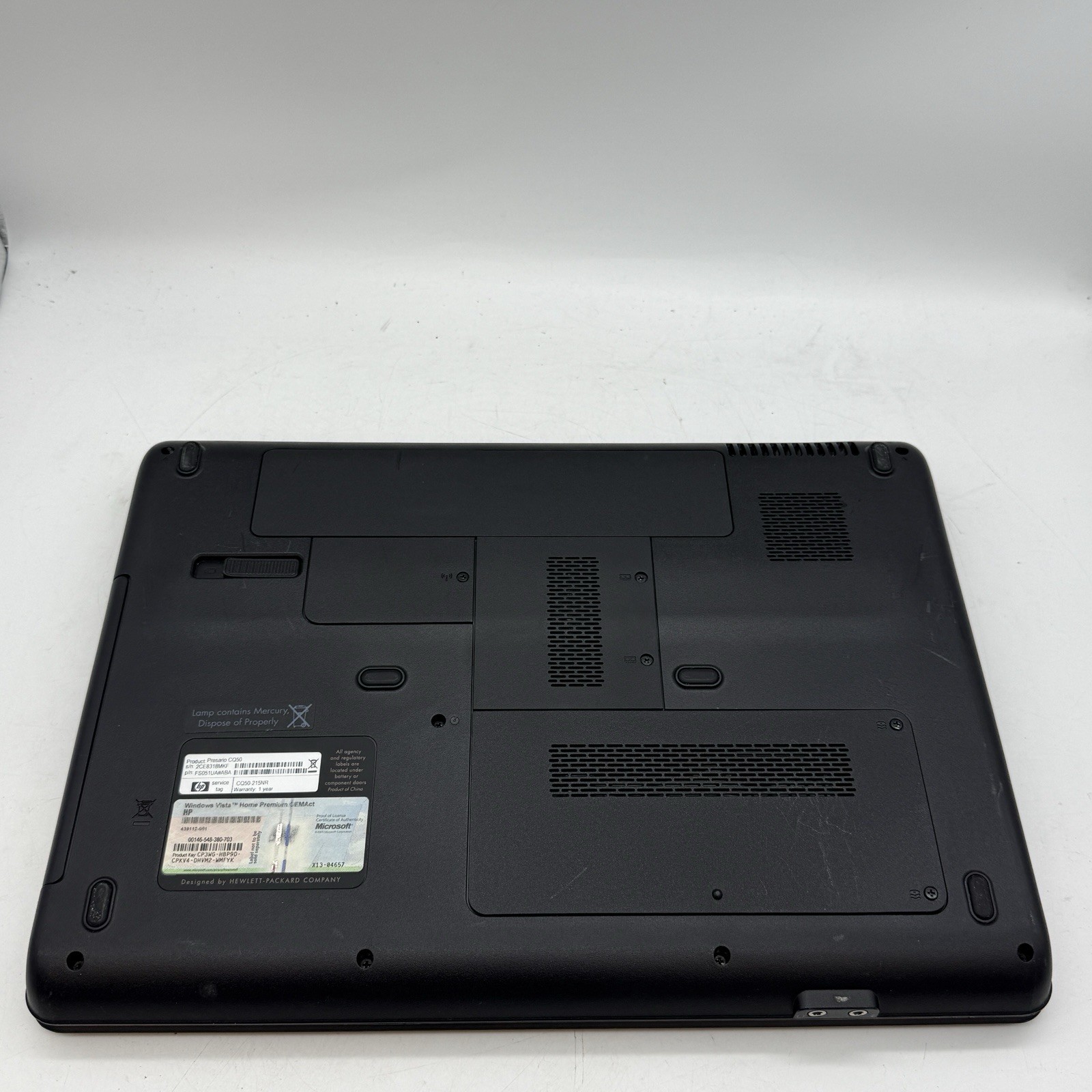 HP COMPAQ PRESARIO CQ50 – BOOTS TO BIOS – AMD ALTHON X2 – 2GB RAM – Q11