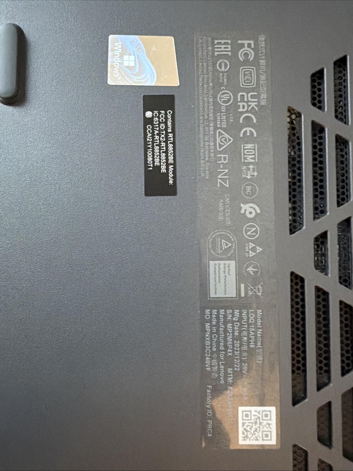 Lenovo LOQ 15 – APH8