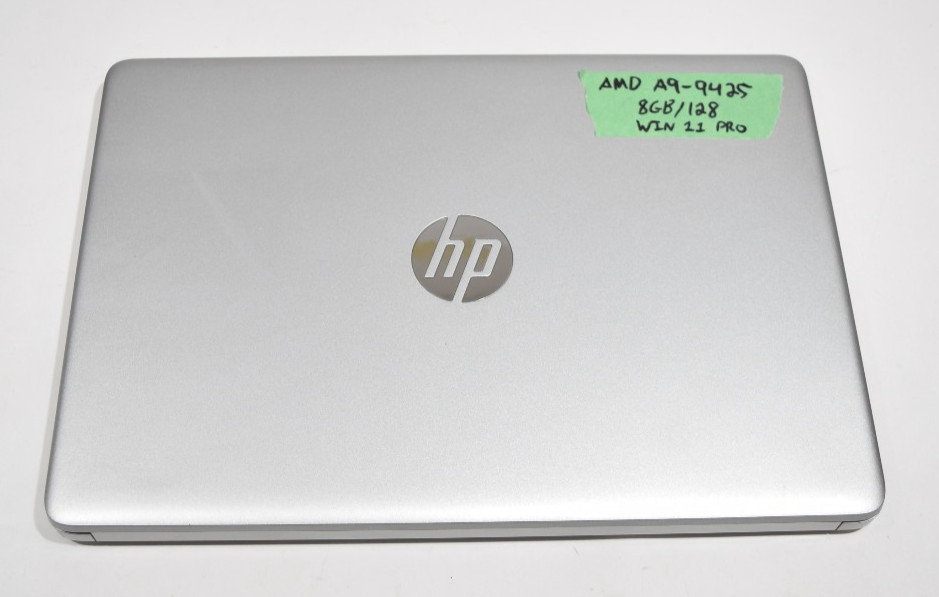 HP 14s-dk0008ca Laptop 128GB Storage, 8GB RAM, AMD A9-9425 Win 11 Pro *NEW BATT*