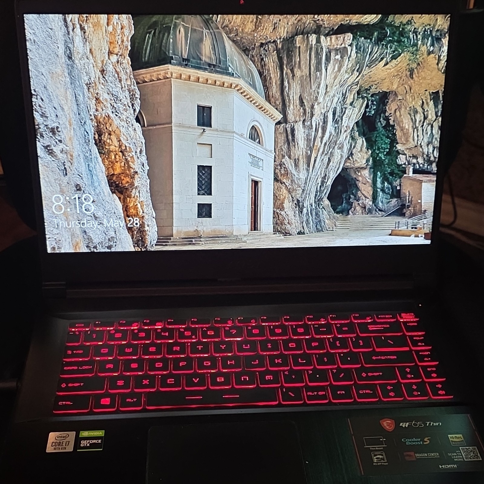 MSI GF65 Thin Gaming Laptop Intel Core i7 10th Gen 8GB RAM 15.6″ SSD GTX