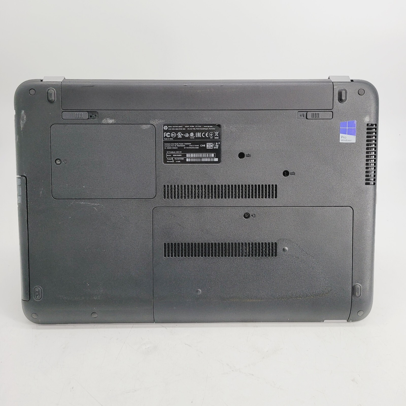 HP ProBook 450 G3 Core i5 6200U 2.3GHz 12GB RAM No HDD 15.6″ – ***BOOT TO BIOS
