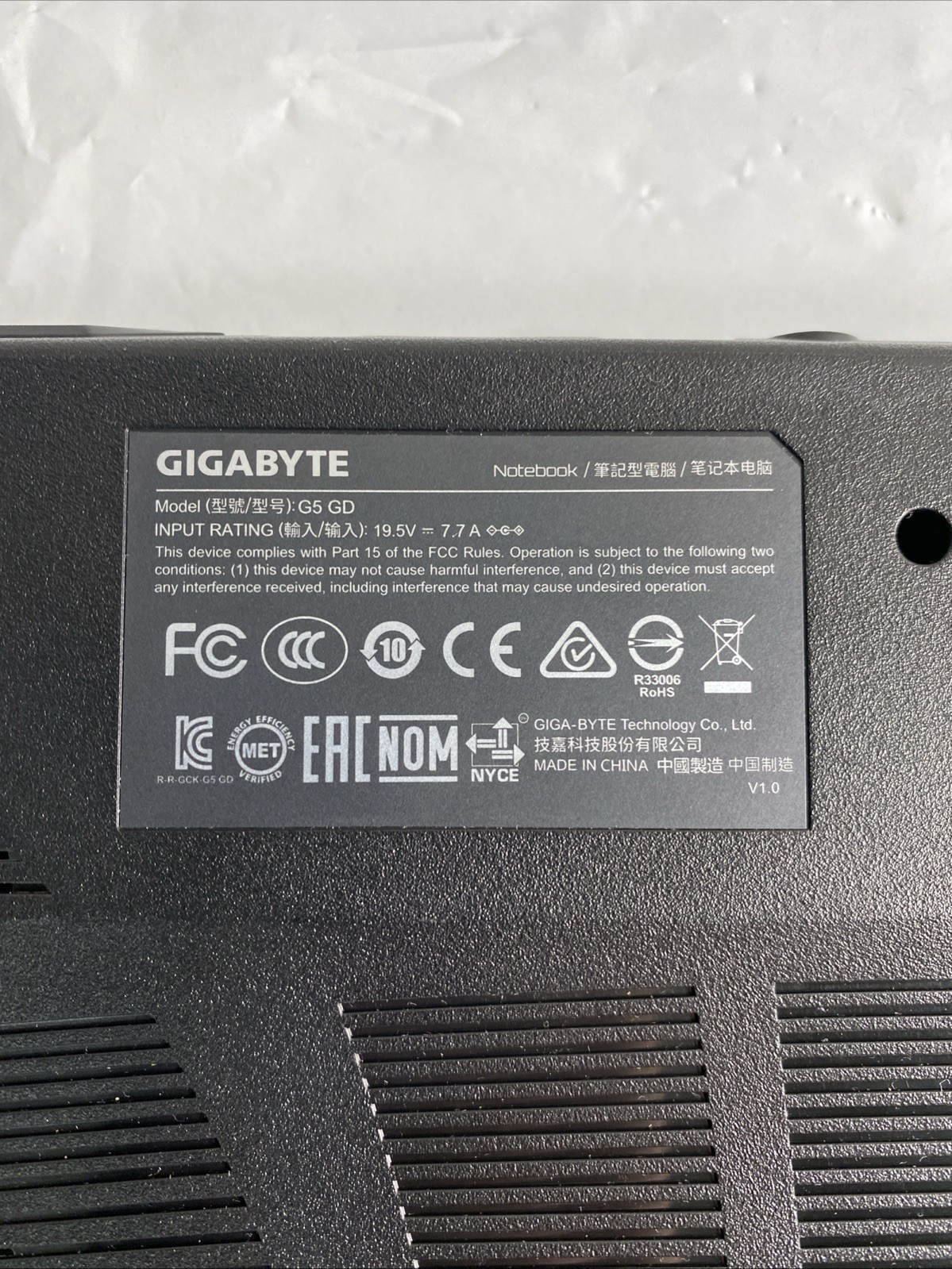 Gigabyte G5 GD 15.6”Gaming Laptop i5-11400H-RTX3050-16GB RAM- 512GB SSD- Read Me