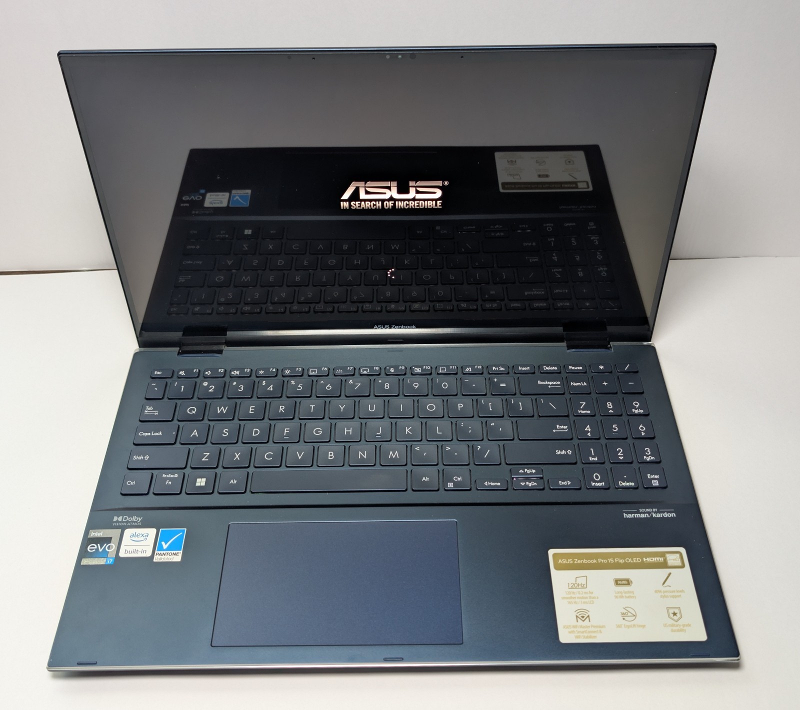 Asus Zenbook Flip Q539ZD i7‑12700H/16GB-1TB SS/ Arc A370M 14″ Touch Win11. ~259~