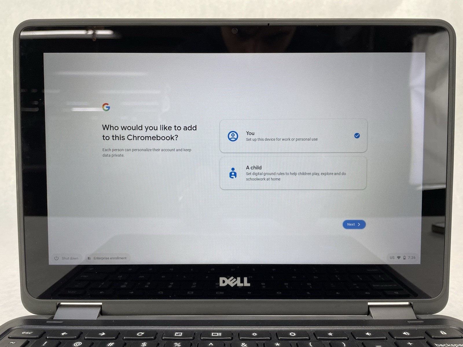 Dell Chromebook 11 3189 Intel Celeron N3060 1.60 GHz 4 GB RAM 16 GB SSD No AC