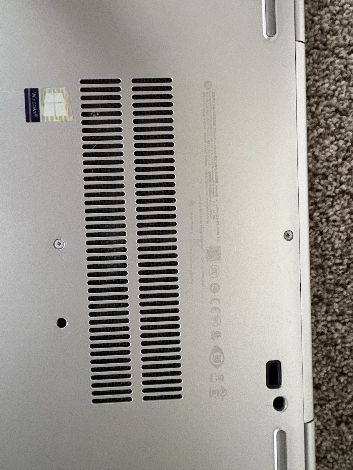 HP Silver Notebook Laptop Windows Integrated Graphics Built-in Webcam