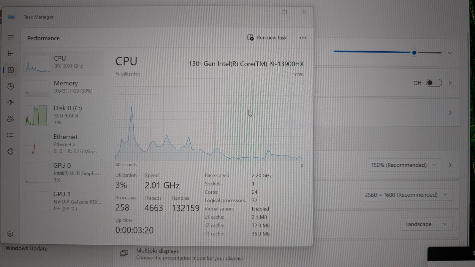 Dell G16 7630 16″ QHD+ 240Hz i9-13900HX RTX 4070 32GB RAM 1TB SSD