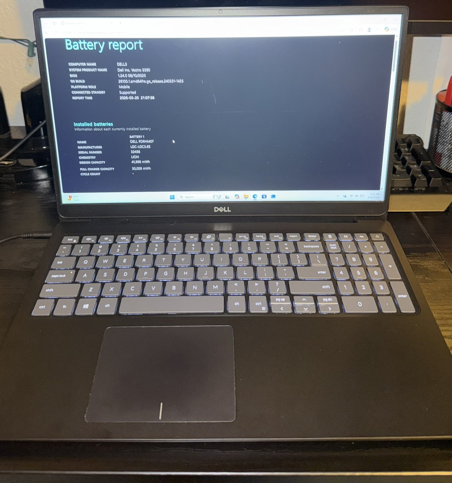 Dell Vostro 5590 15.6” Laptop, I5-10210U, 16GB Ram, 500GB SSD
