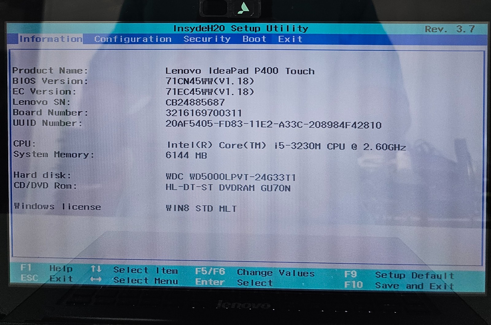 Lenovo IdeaPad P400 Touch Laptop Intel Core i5-3230M 6GB Ram 500GB NO OS (FL)