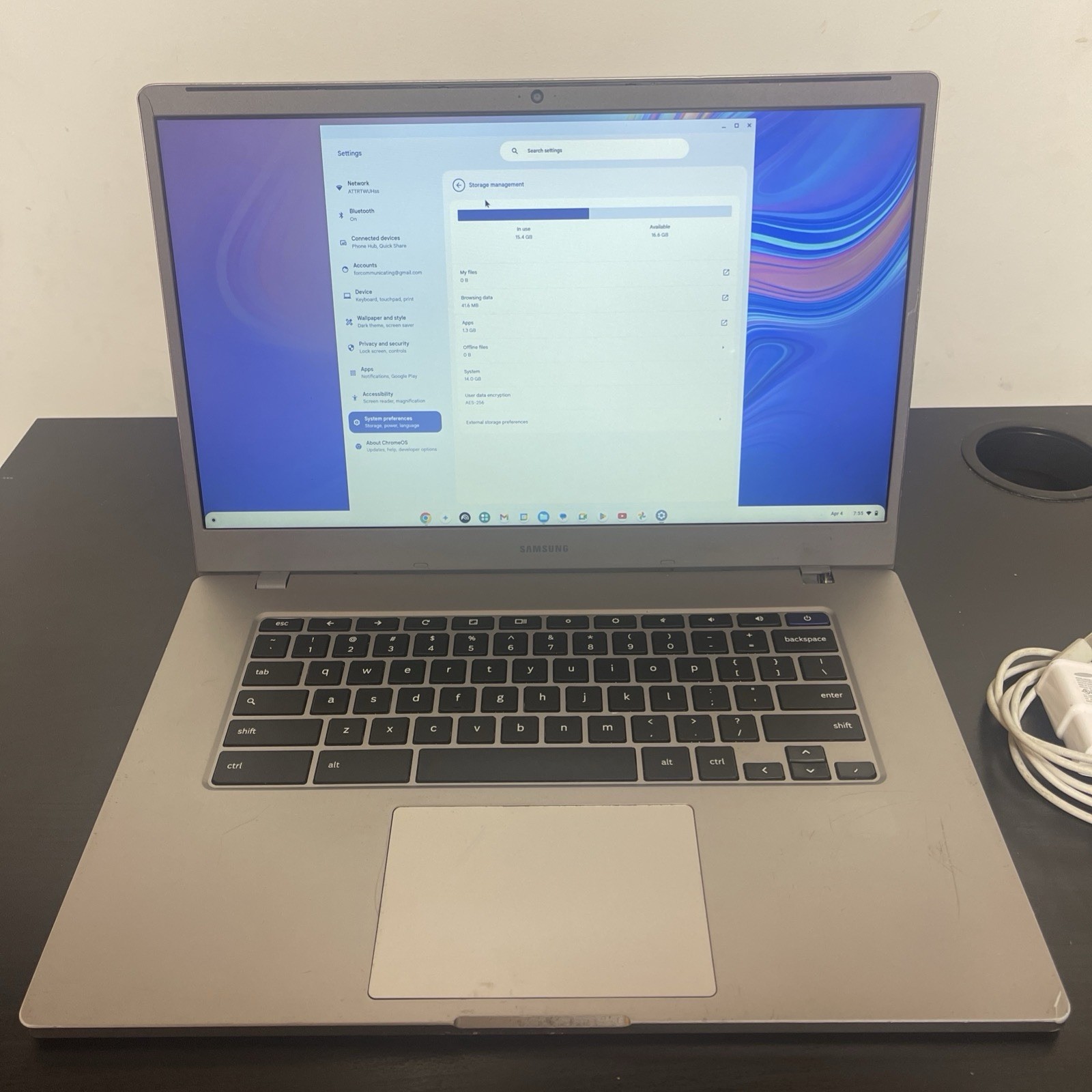 Samsung Chromebook 4+ XE350XBA 15.6″ Celeron N4000 1.1GHz 4GB 32GB eMMC