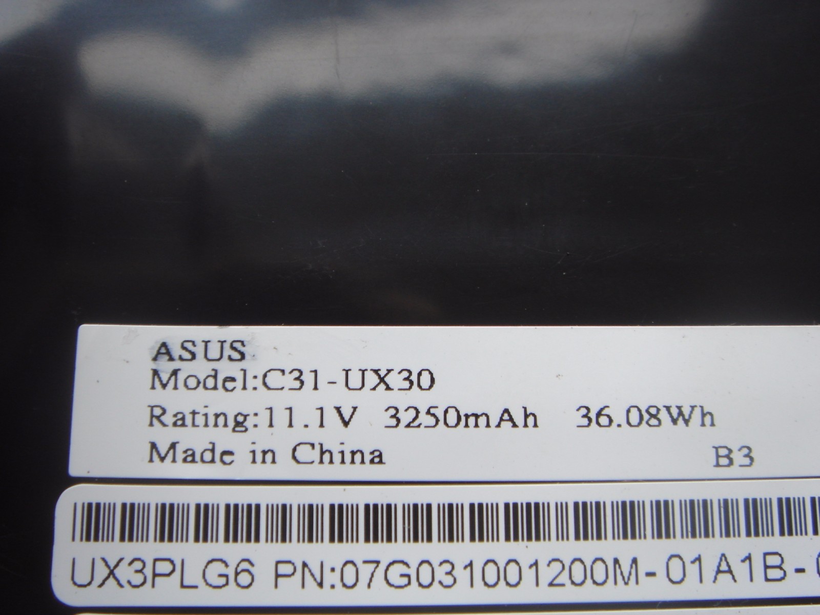 Genuine ASUS C31-UX30 Battery 11.1V 3250mAh 36.08Wh New