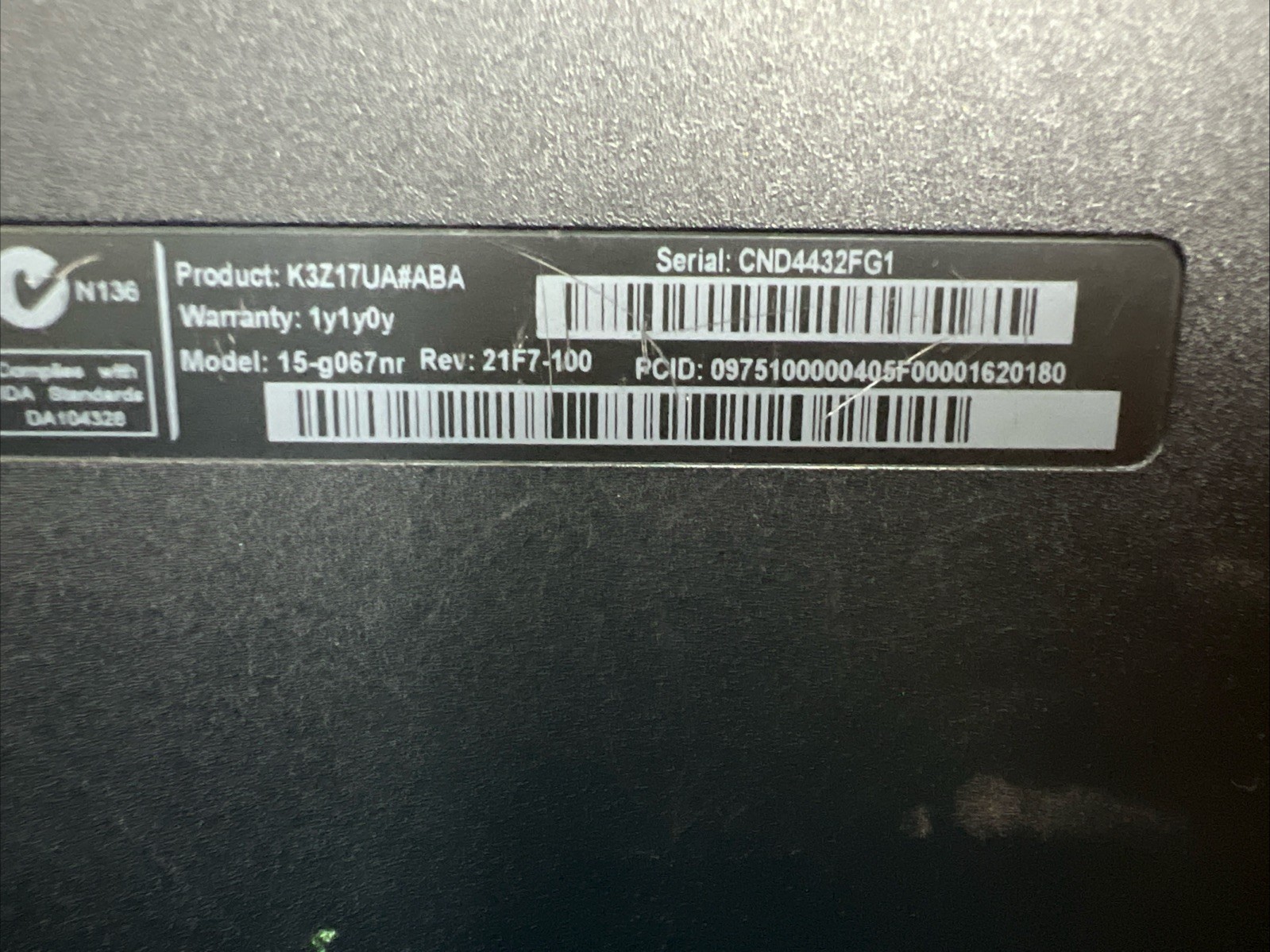 15” HP 15-g067nr Touchsmart Notebook Pc 4GB Mem 750GB HD AMD Radeon HD 8330 READ