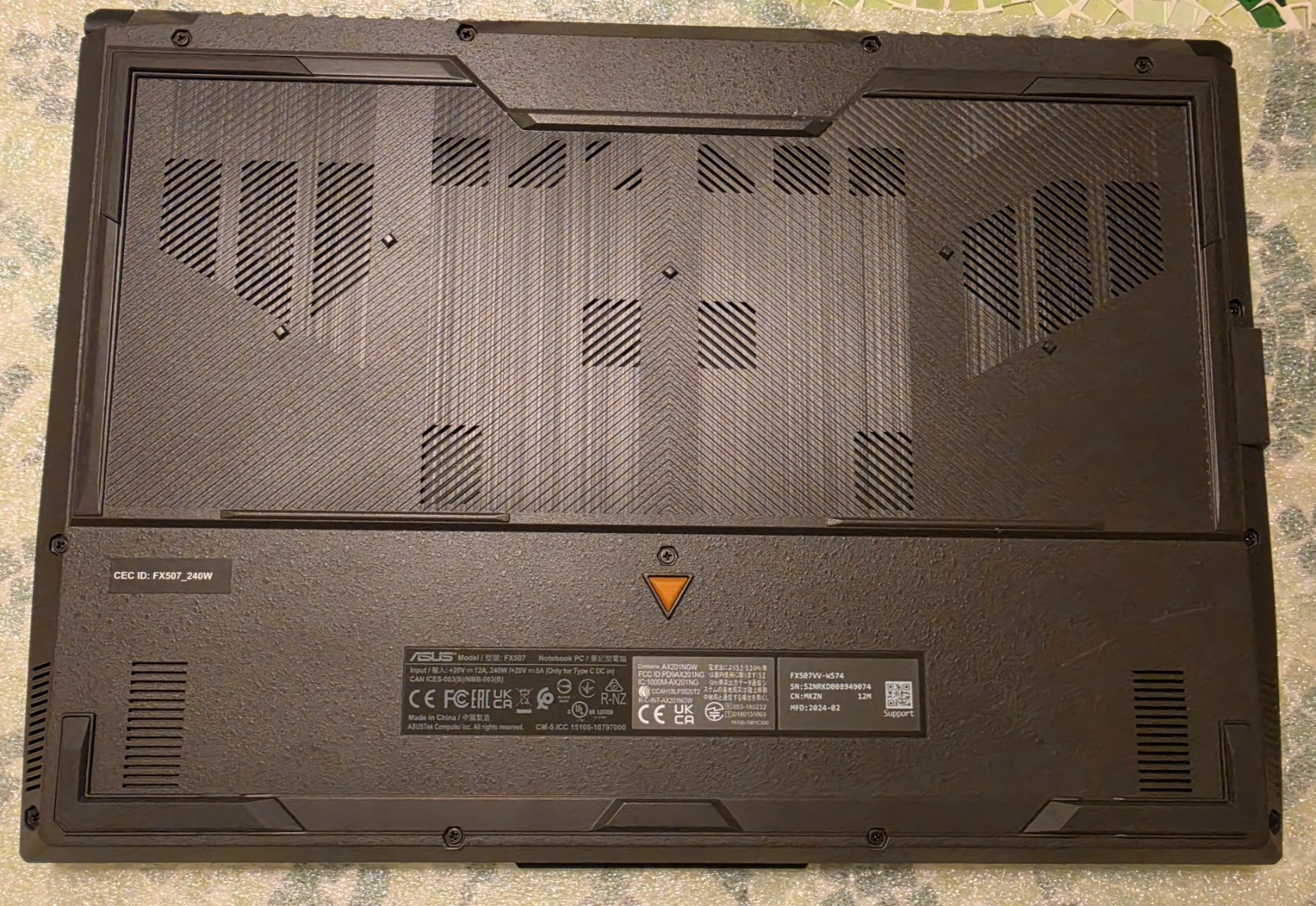 ASUS FX507VV-WS74 TUF Gaming 15.6″ FHD i7-13620H 2.4GHz NVIDIA GeForce RTX 4060