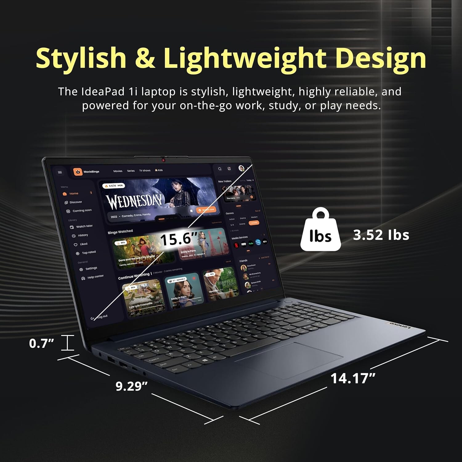 Lenovo Laptop 15.6″ TOUCH Intel i5-1235U Upto 40GB RAM &2TB SSD Win11 Pro+OFFICE