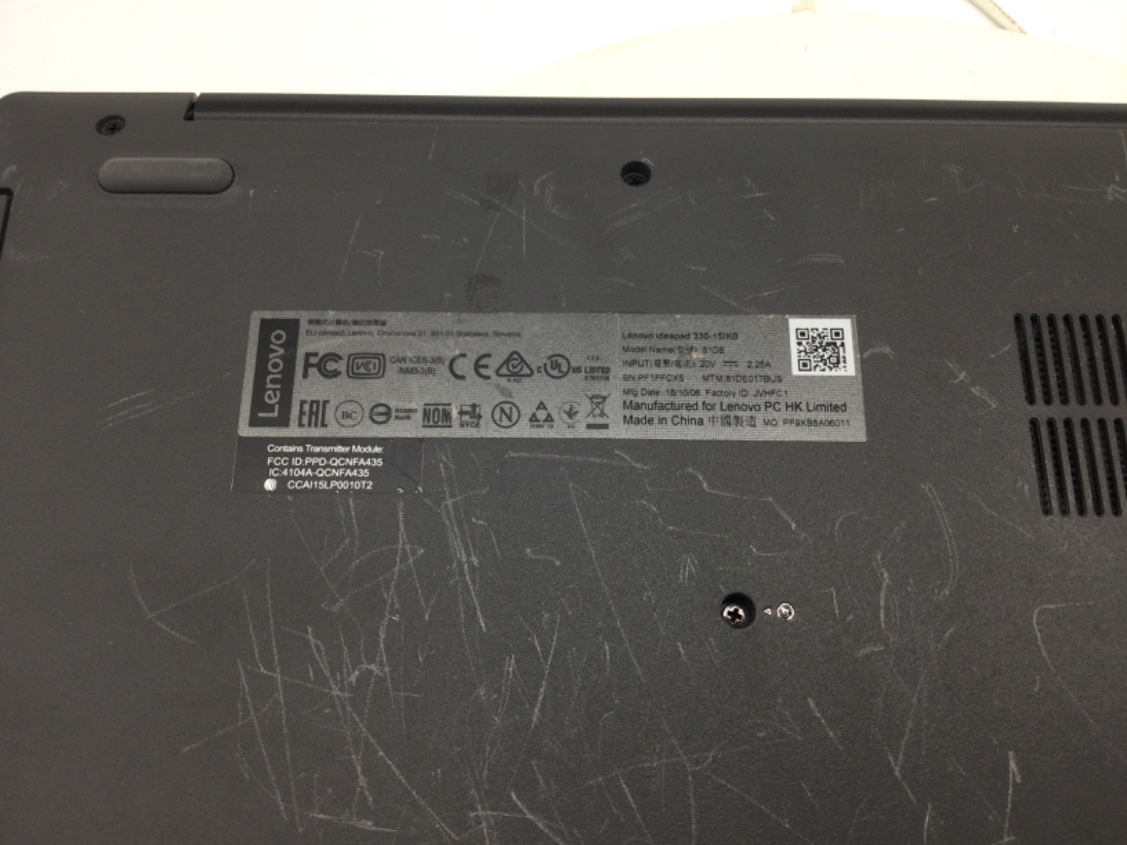 Lenovo IdeaPad 330 15.6″ Laptop i3-8130U 8GB RAM 1TB HDD Windows 11 Pro Used RD