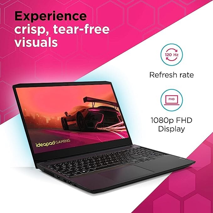 Lenovo IdeaPad Gaming 3 15ACH6 15.6” (512GB SSD AMD Ryzen 5 5600H 3.3GHz 8GB…