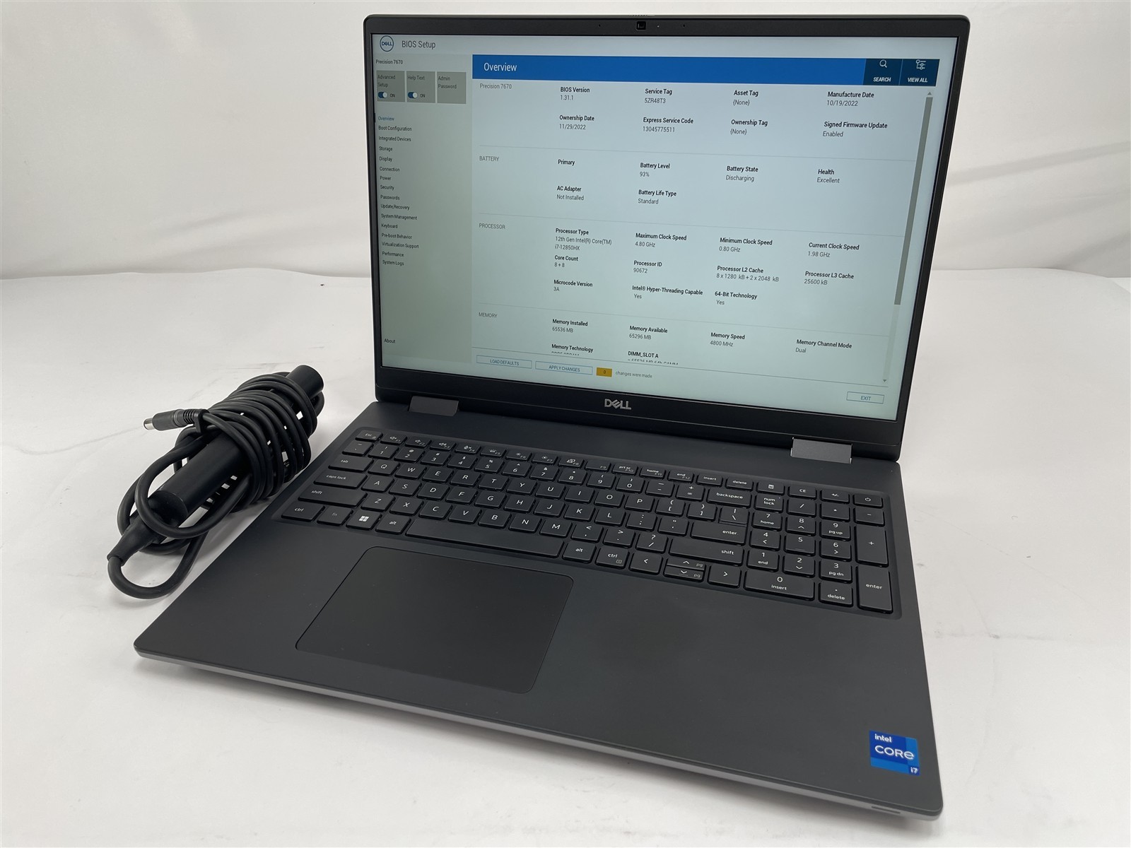 Dell Precision 7670 16″ 16-Core i7-12850HX 64GB RAM 1TB SSD RTX A1000