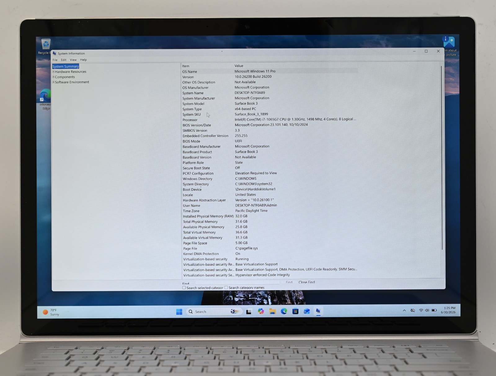 Microsoft Surface Book 3 i7-1065G7 1.3GHz 32GB RAM 1TB SSD Windows 11 Pro