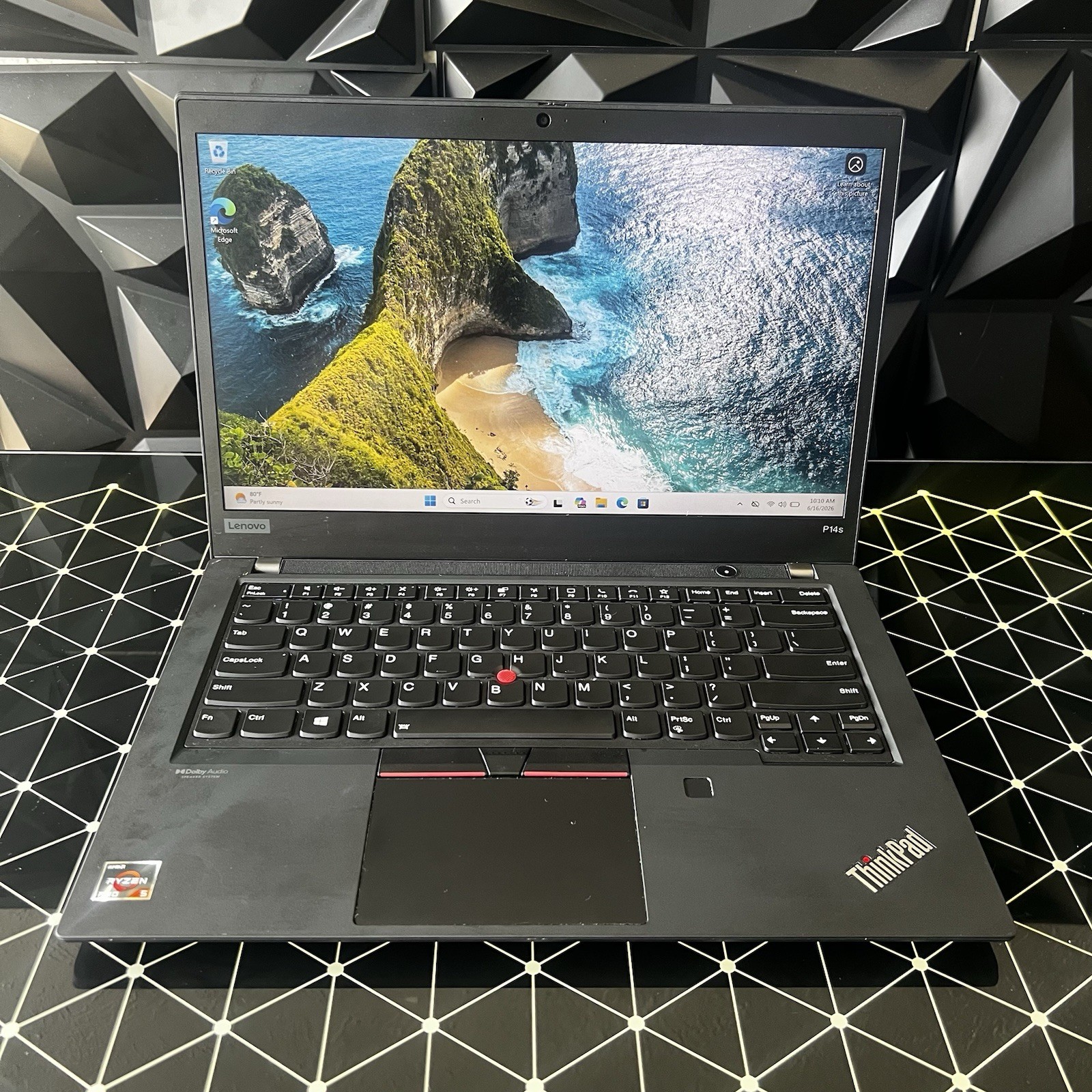 Lenovo ThinkPad P14s Gen 2 14″ Ryzen 5 PRO 5650U 24GB RAM 256GB SSD 4GB Graphics