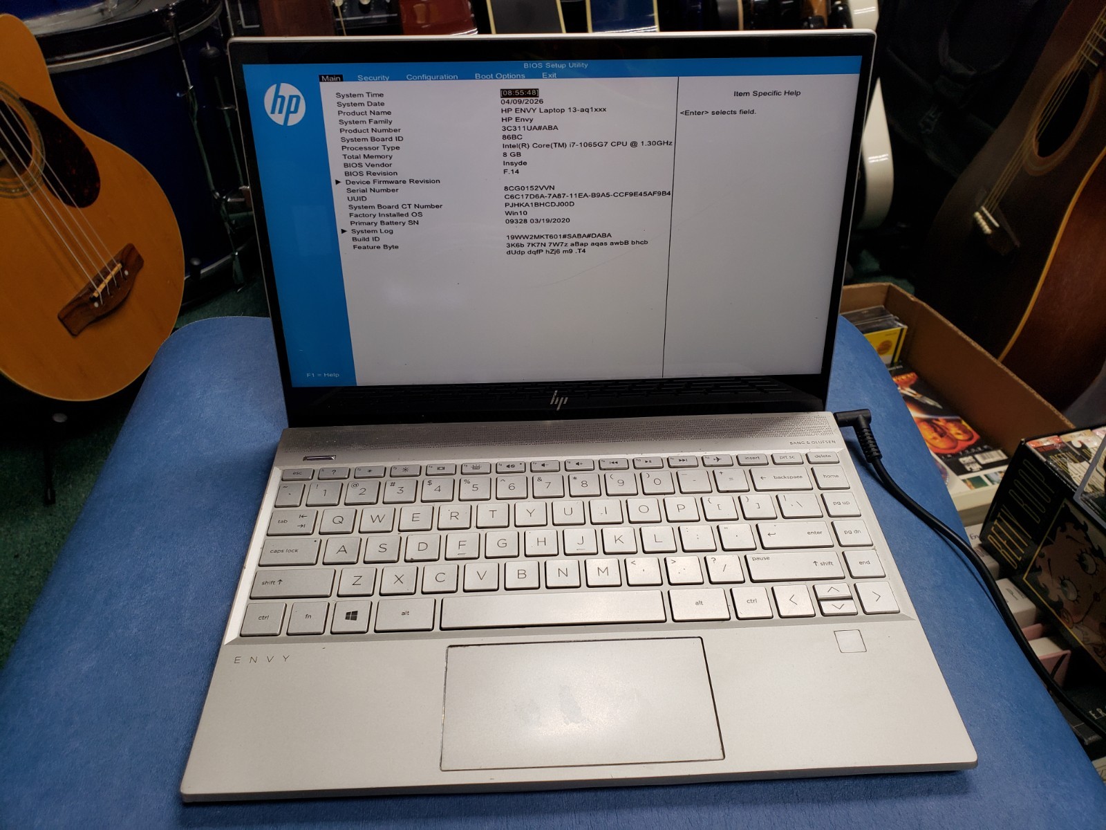 HP Envy 13-aq1013dx – pi7-1065g7 @ 1.30ghz 8gb ram parts damaged please read
