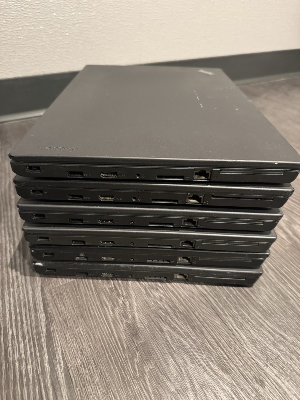LOT of 6 Lenovo ThinkPad T560 Laptop i5-6200U 2.3GHz 8GB RAM No SSD/OS/Batt.