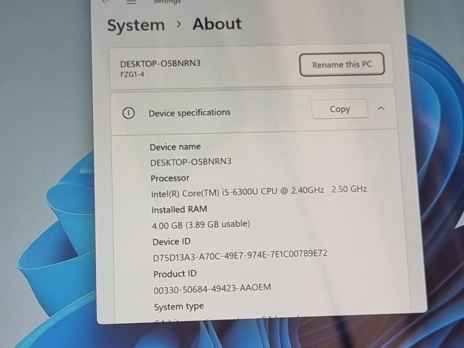 10.1″ PANASONIC TOUGHPAD FZ-G1 MK4 i5-6300U 2.40GHZ 4GB 256GB – GRADE A