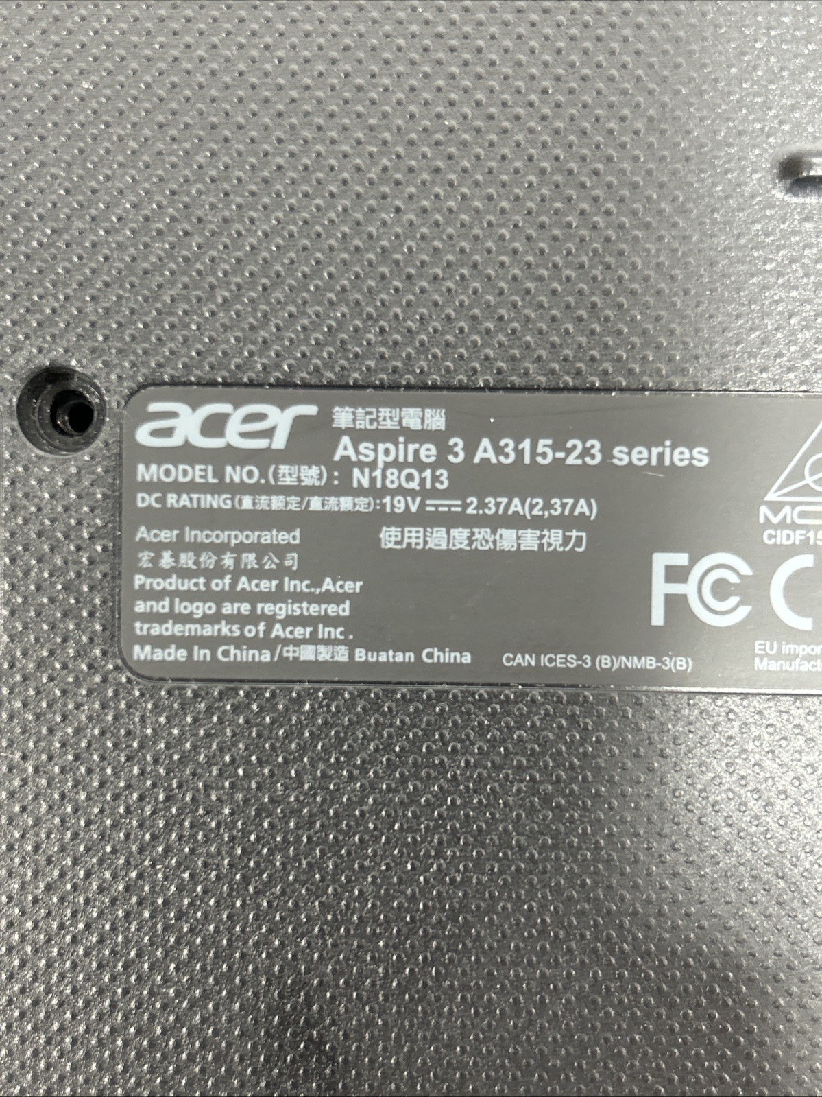 Acer Aspire 3 A315-23 15.6″ FHD AMD Athlon Silver 3050U AMD Radeon Graphic PARTS
