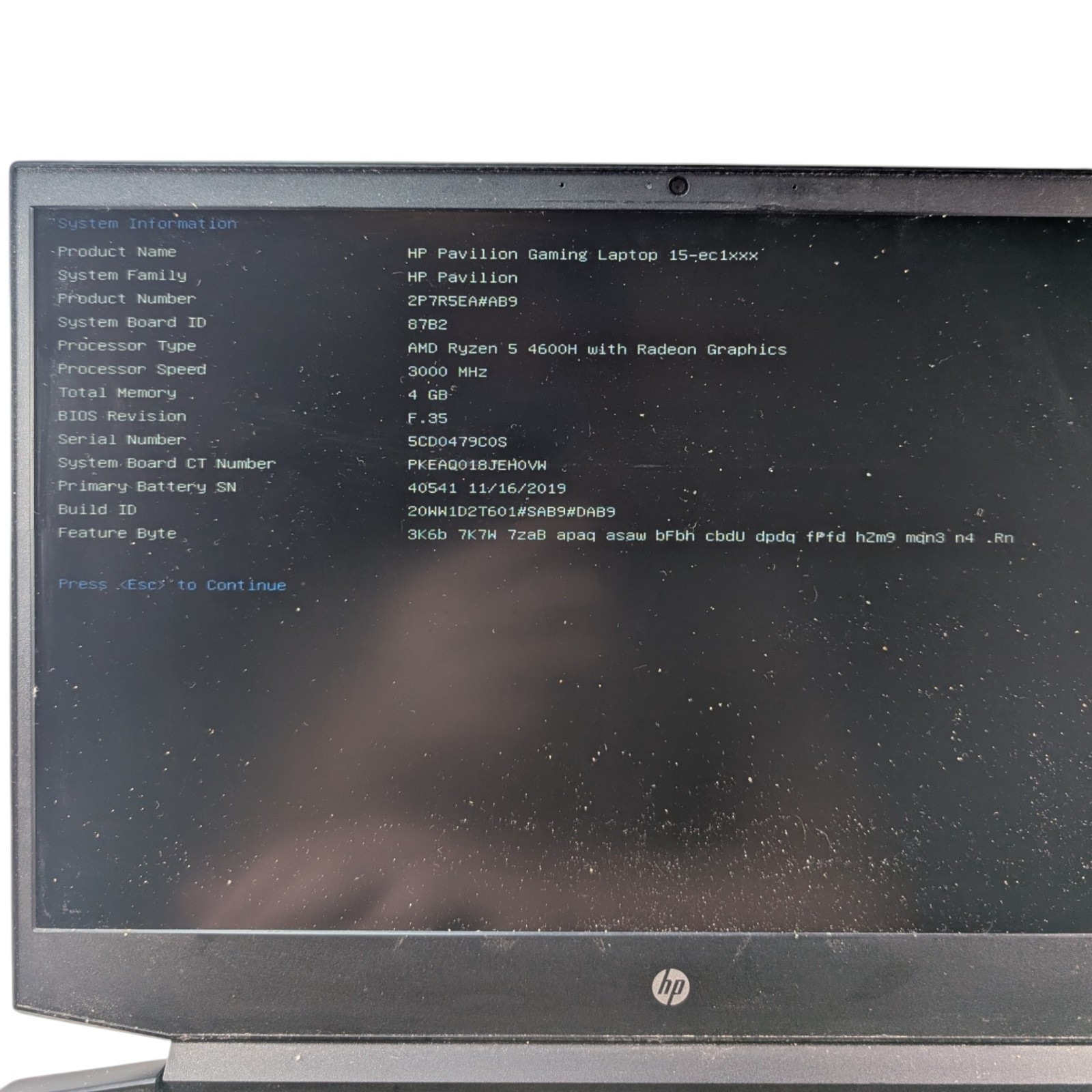 HP Pavilion Gaming 15-ec1010np GTX 1650 Ti AS-IS Boots READ AS-IS**