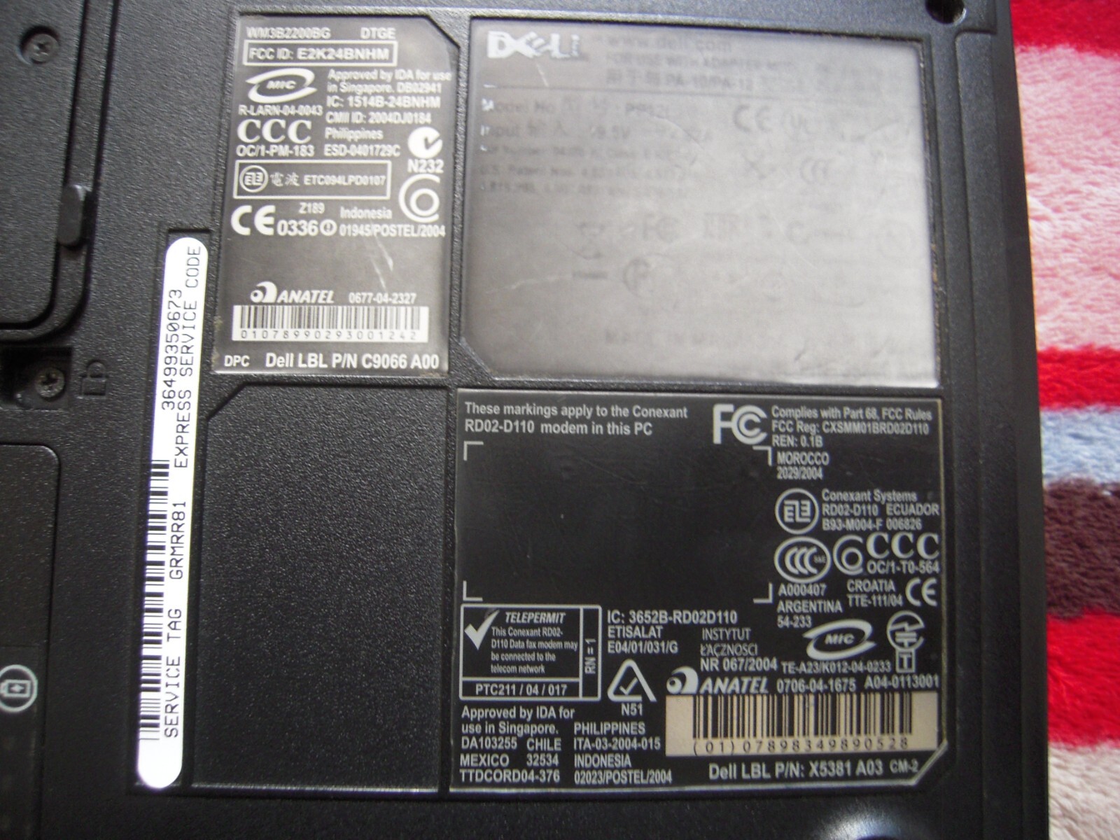DELL INSPIRON 6K 15.4″ LCD WINDOWS XP INTEL CENTRINO CHIP (FOR PARTS OR REPAIR)