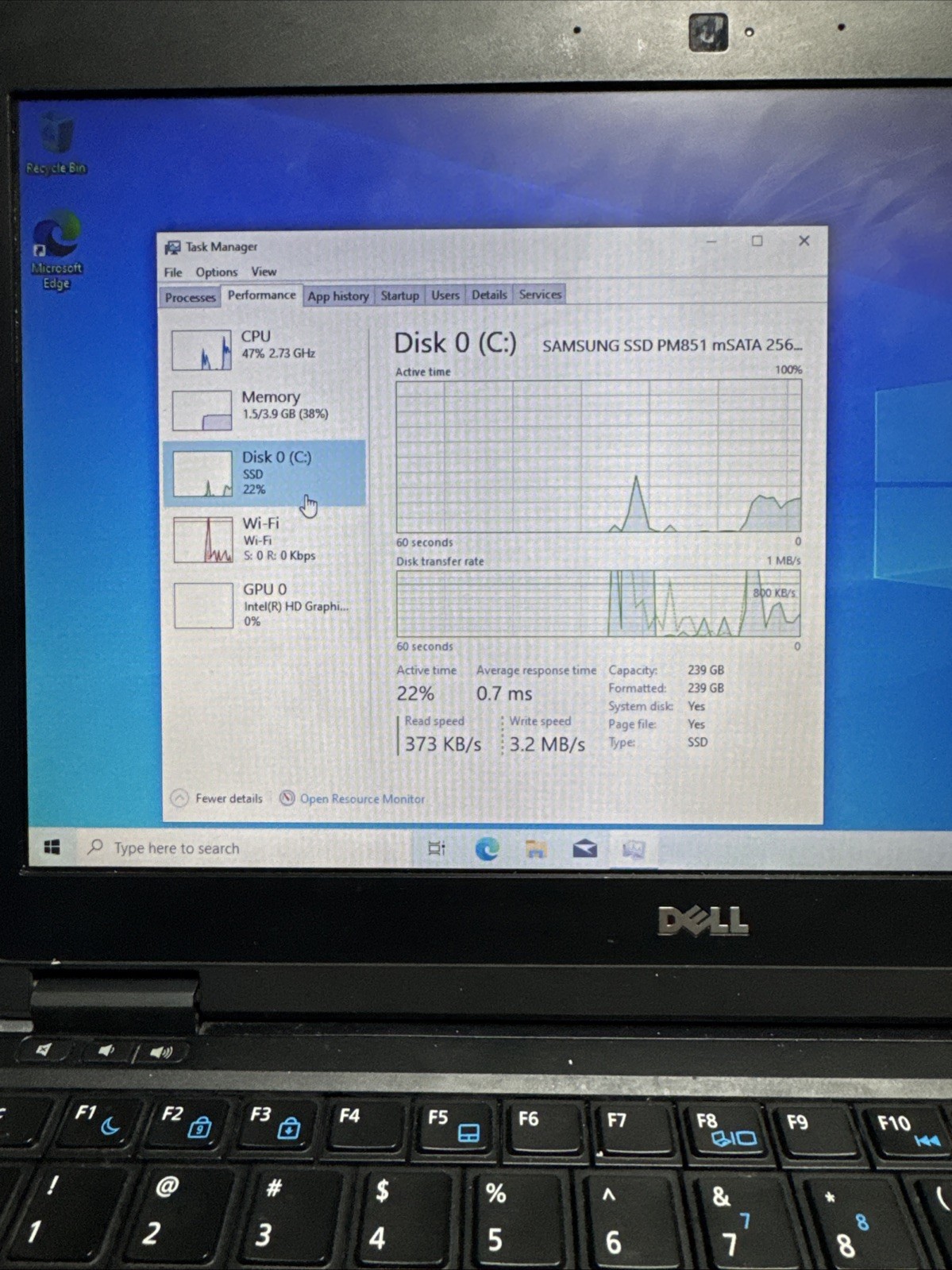 Dell Latitude E7240 Laptop Silver/Black