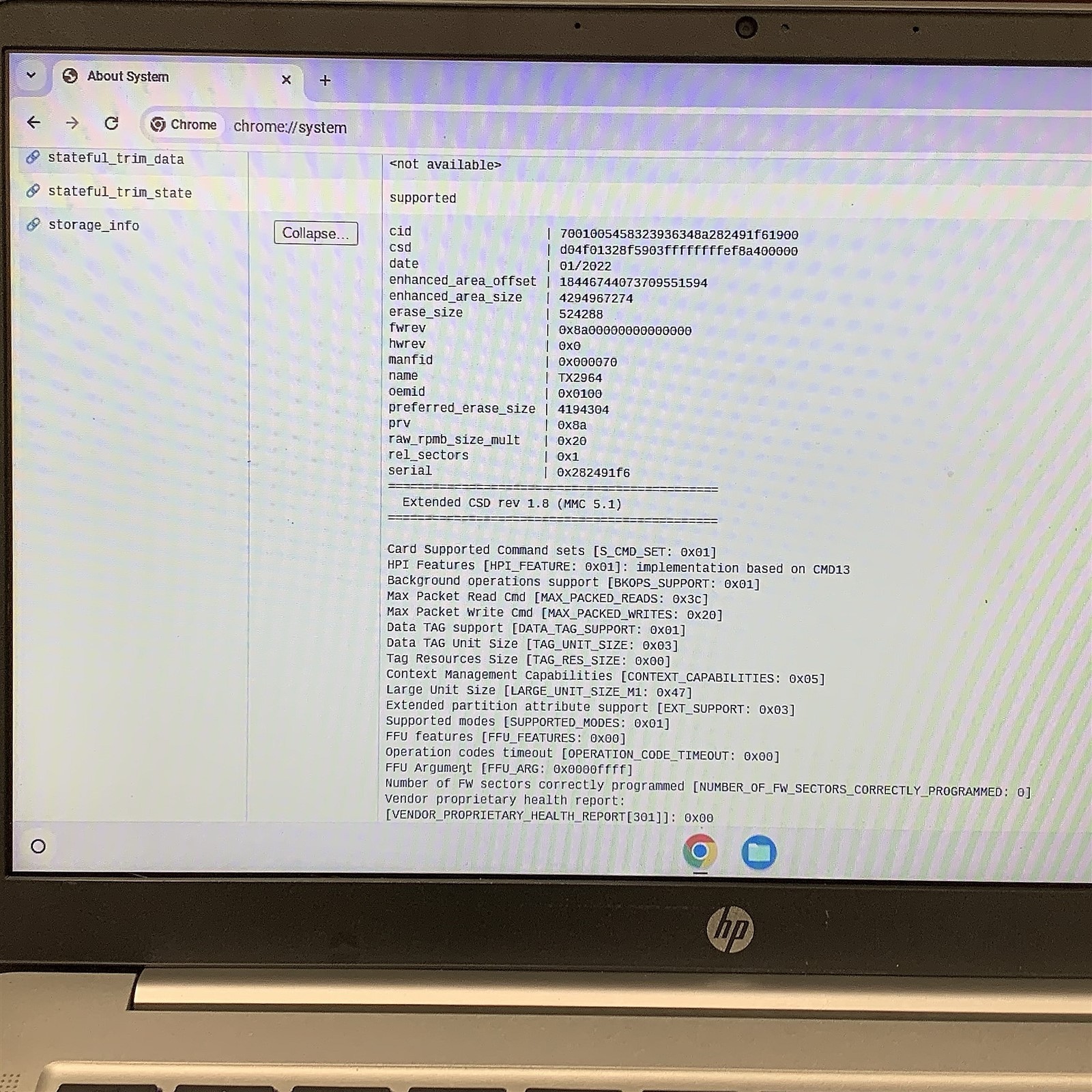 HP 14a-na0200nr ChromeBook Intel Celeron N4120 1.10GHZ 4GB RAM 64GB Chrome OS