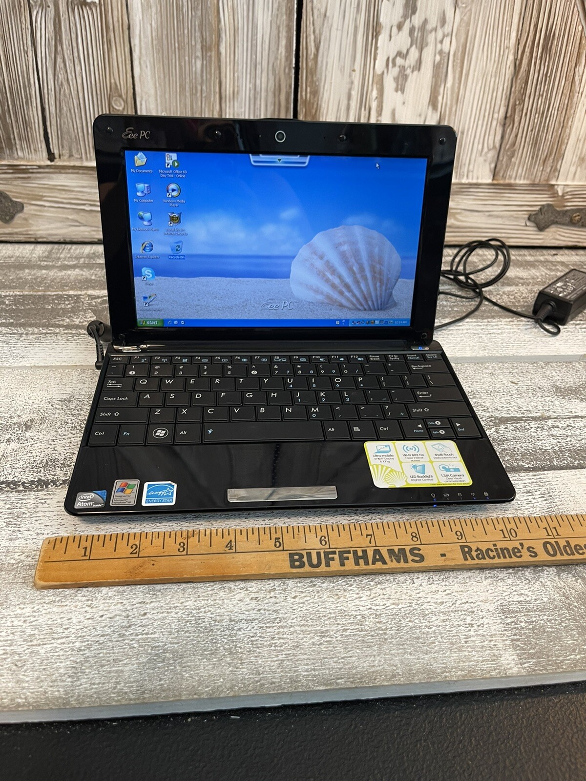 ASUS Eee PC MINI NOTEBOOK 1005HAB BLACK 1G DDR2, ATOM270, WI FI, CAMERA WINXP –