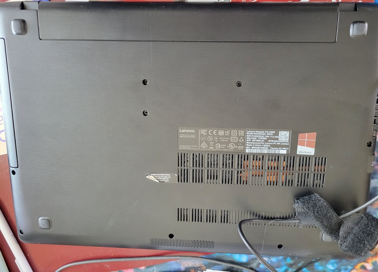 Lenovo IdeaPad 110-15ISK Laptop i3 6 GB RAM 1 TB HDD Windows 11 office 2013 bonu